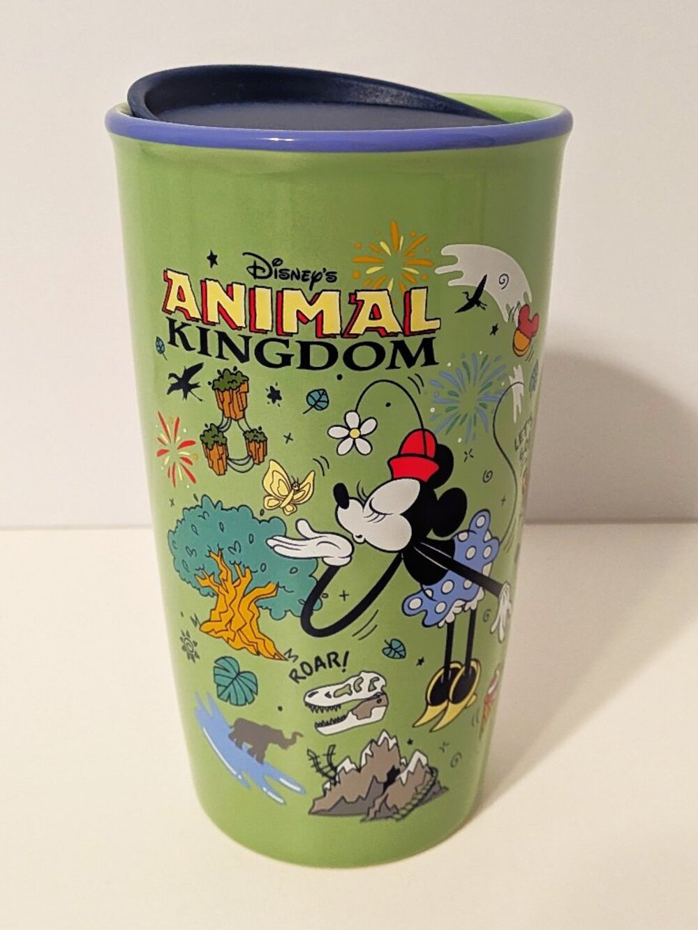 Disney Parks STARBUCKS ANIMAL KINGDOM Exclusive Icons Green Ceramic Tumbler 12oz